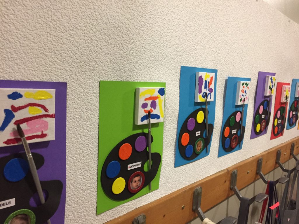 Les couleurs des petites sections